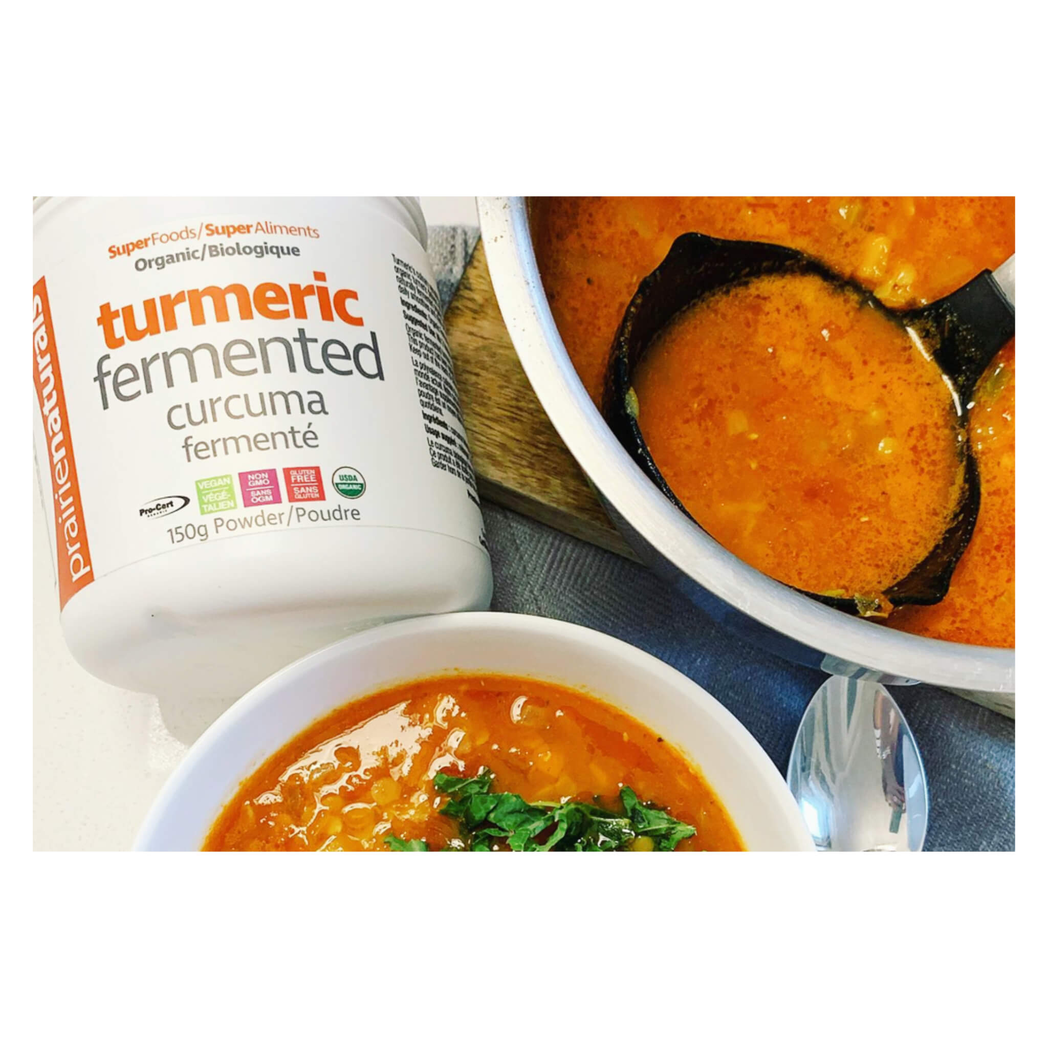 Organic Fermented Turmeric Powder - 100% Pure & Natural, USDA Certified, Gut Health & Anti-Inflammatory Supplement for Cooking, Smoothies & Wellness Drinks