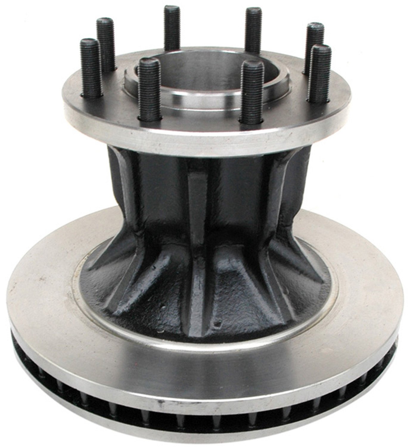 ACDelco Gold 18A874 Front Disc Brake Rotor and Hub Assembly - Premium Black Hat Design for Smooth Braking | Perfect for Chevy, GMC, Buick & Cadillac Vehicles | Ideal for Highway Driving & City Commutes