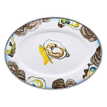 Premium Oyster Oval Platter - Elegant Serving Tray for Seafood, Cheese & Appetizers - Perfect for Dinner Parties, Weddings & Entertaining
