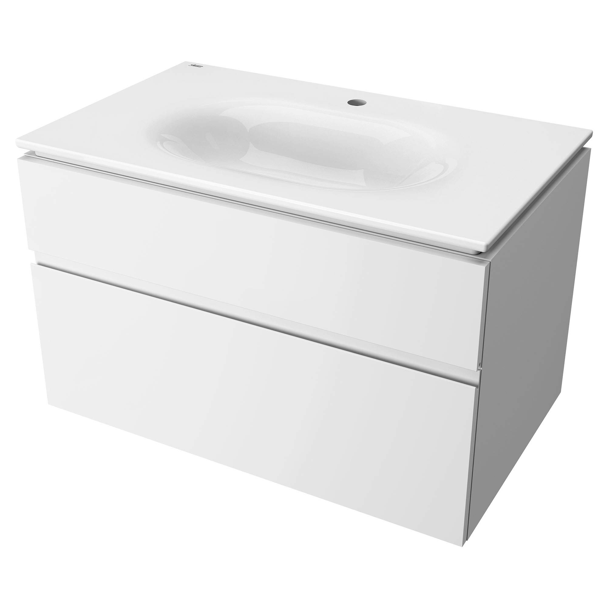 American Standard 1298001.020 Studio S 33-inch Vanity Top Sink with Center Hole in White - Perfect for Bathroom Vanities, Powder Rooms & Small Spaces