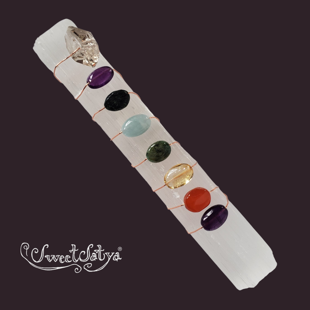 Chakra Balancing & Activating Wand - Energy Healing Crystal Tool for Meditation, Reiki & Spiritual Wellness - Perfect for Yoga, Chakra Cleansing & Holistic Therapy