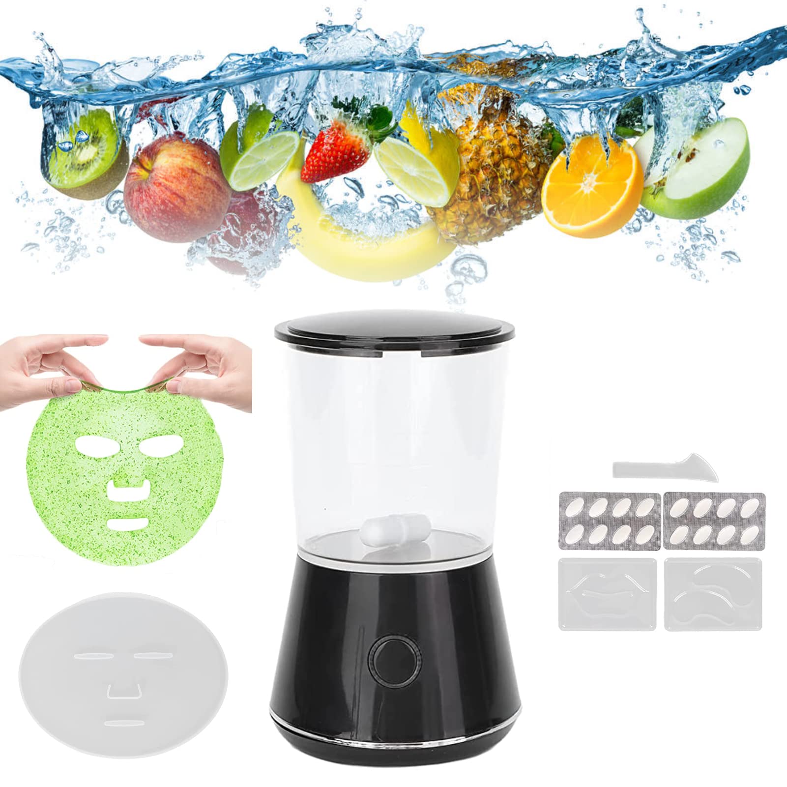 Automatic DIY Facial Mask Machine for Home SPA - Fruit & Vegetable Face Mask Maker Kit with Skin Care Mask for Beauty & Relaxation | Perfect for At-Home Skincare Routine & Self-Care Sessions