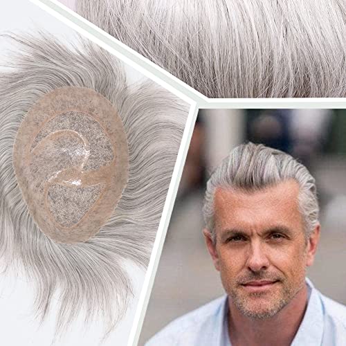 1B Mixed 90% Grey White Hair