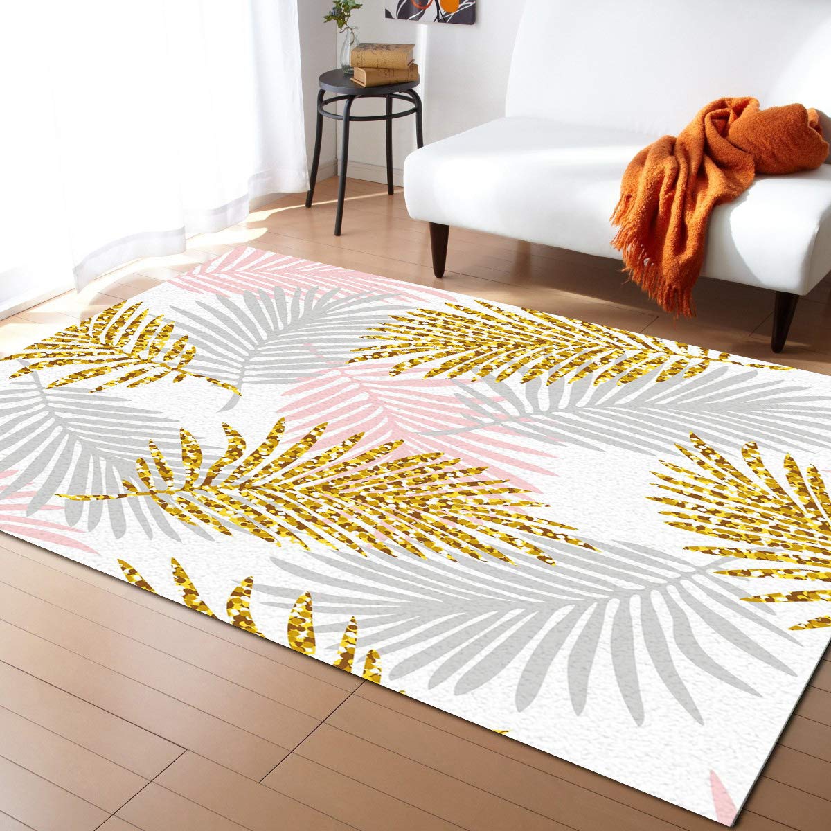 White Backdrop Area Runner Rug 2'7