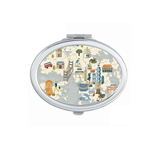 Portable Foldable Double-Sided Makeup Mirror with Stand - DIYthinker Handheld Travel Mirror for Makeup, Shaving & Grooming | Perfect for Home, Travel & Vanity Use