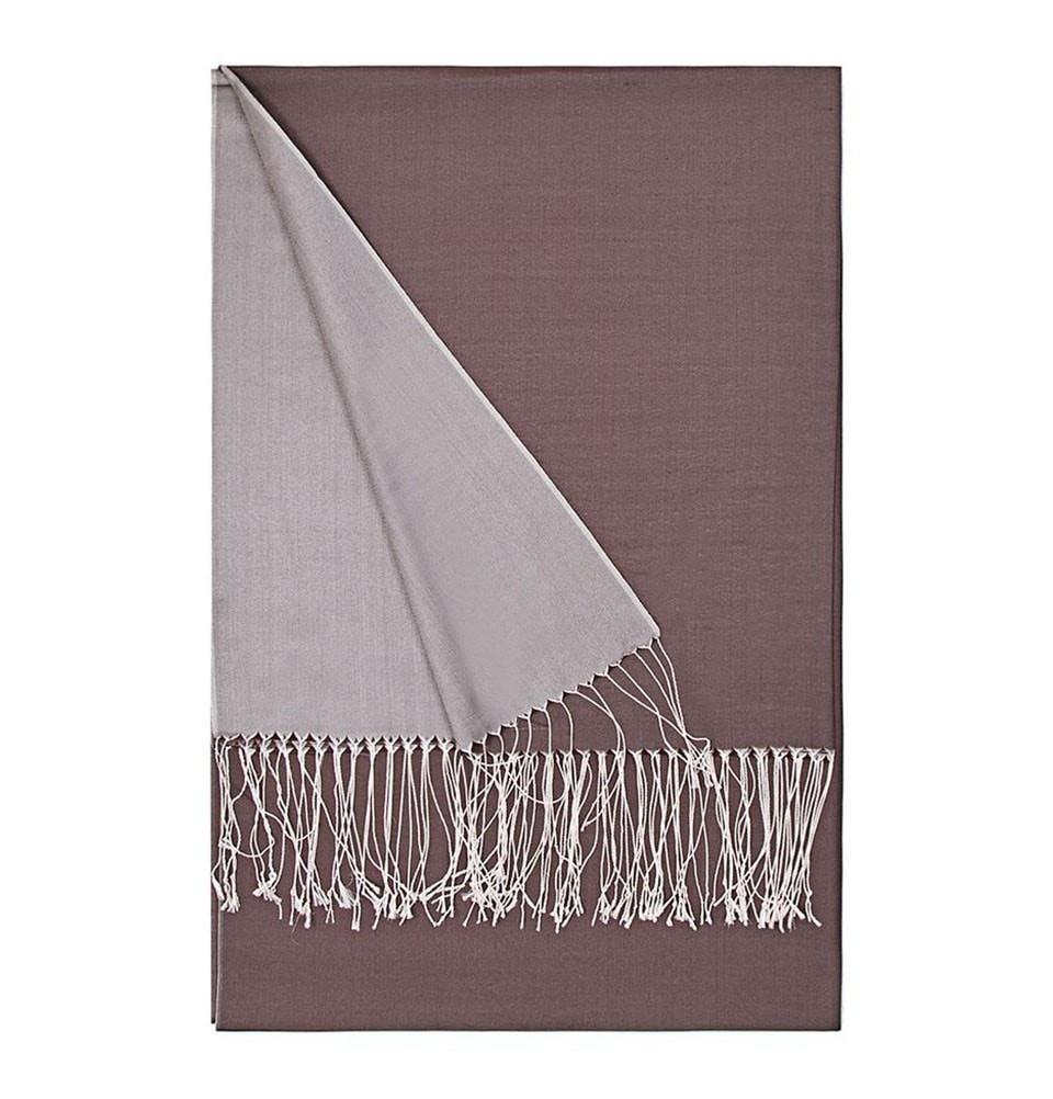 Elegant Aker Double Sided Silk Shawl Scarf #334 in Purple - Perfect for Evening Parties, Weddings & Special Occasions