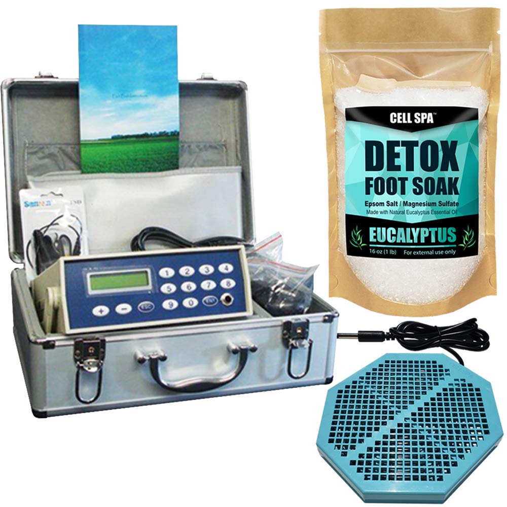 CS-900 Powerful Ionic Detox Foot Spa Machine with Eucalyptus - Twice as Effective for Deep Cleansing & Relaxation | Perfect for Home Spa, Stress Relief & Detox Therapy