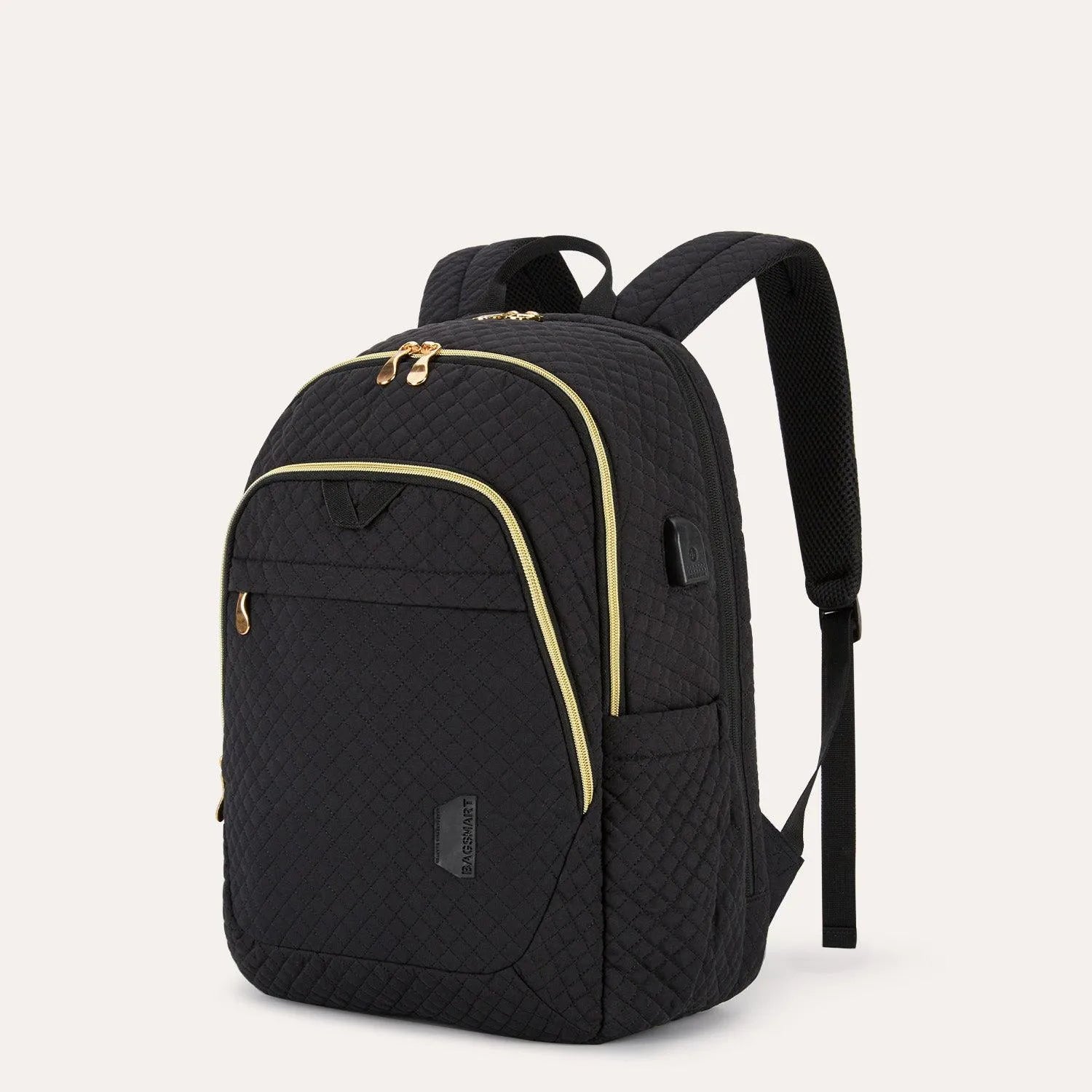 Bonchemin 15.6 Inch Laptop Backpack for Men & Women - Waterproof Travel Backpack with USB Charging Port - Perfect for Business, College, Commuting & Airplane Carry-On