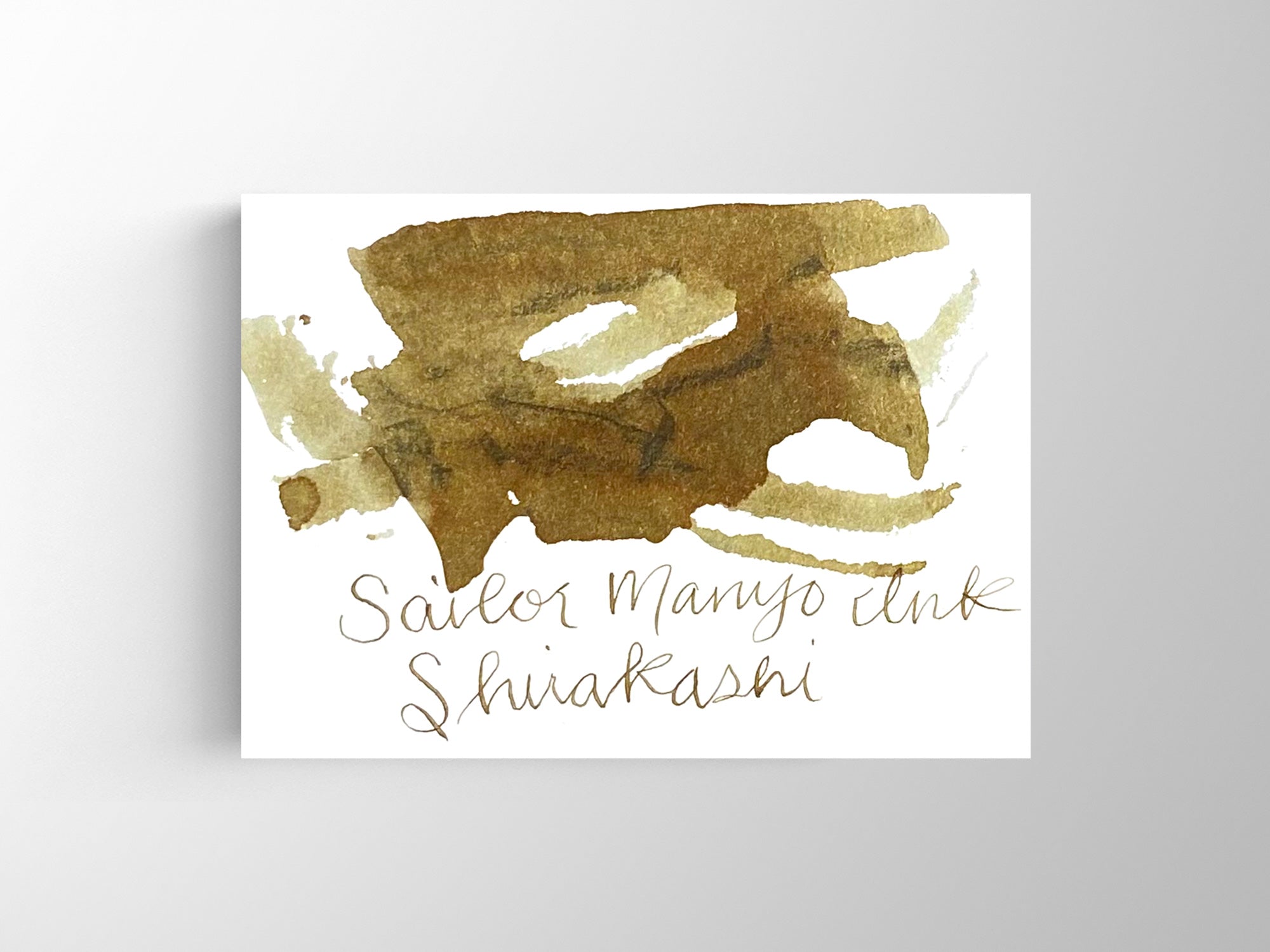 Sailor Manyo Shirakashi Bottled Ink - Premium Fountain Pen Ink for Calligraphy, Writing & Art - Ideal for Journals, Letters & Creative Projects