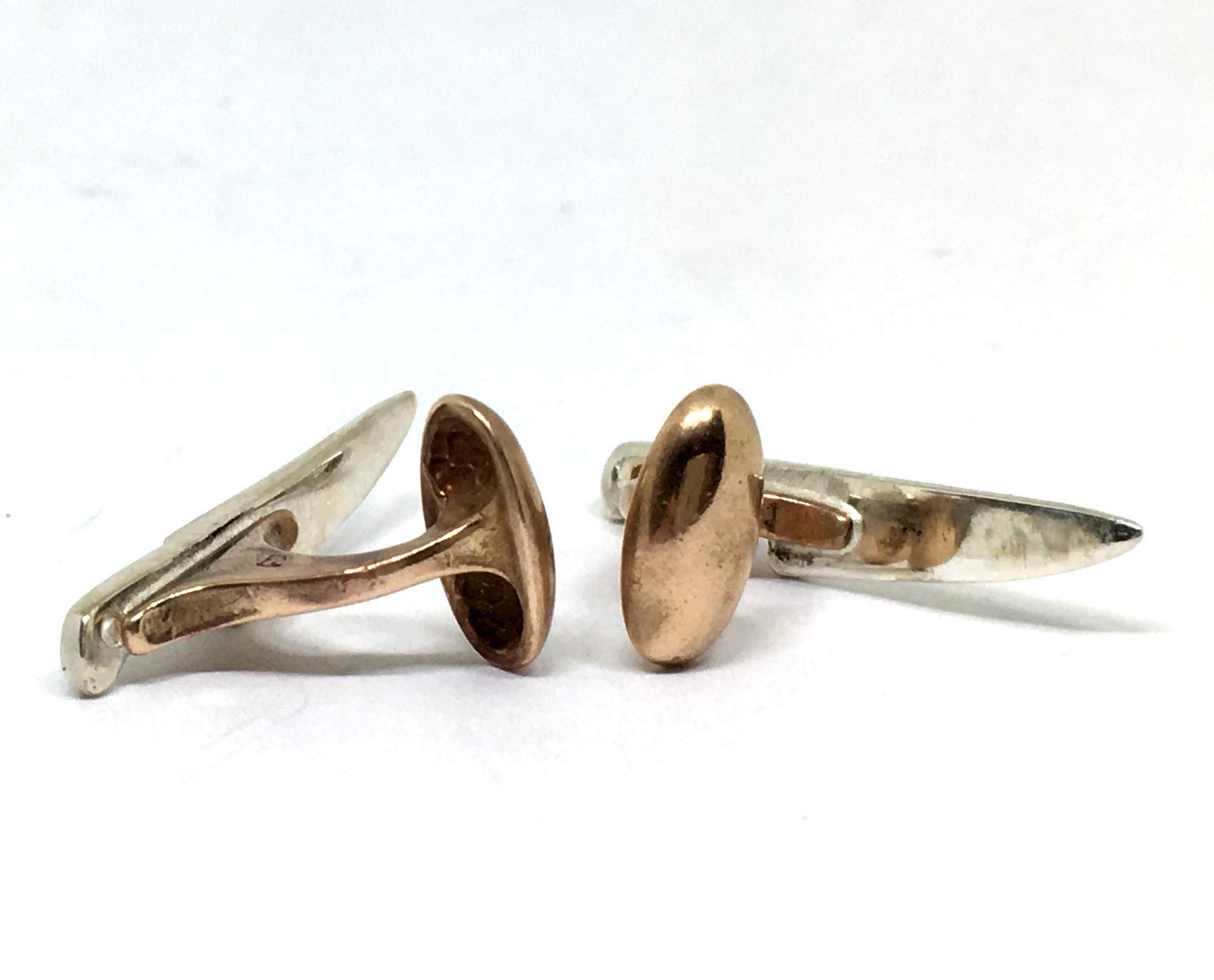 Premium Sterling Silver & Bronze Chef Knife Cufflinks - Elegant Gift for Chefs & Culinary Enthusiasts | Perfect for Weddings, Formal Events & Cooking Enthusiasts