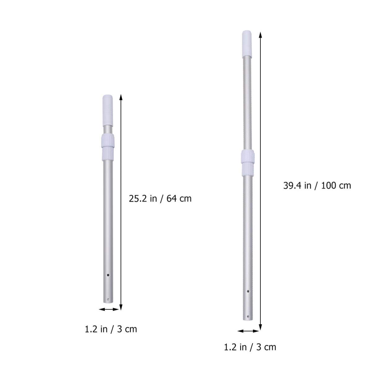 Professional Telescopic Pool Cleaning Pole - Extendable Mop Rod for Swimming Pools, Windows & Household Cleaning | Heavy Duty Vacuum Extension Pole with Net Attachment | Perfect for Pool Maintenance, Window Washing & Hard-to-Reach Areas