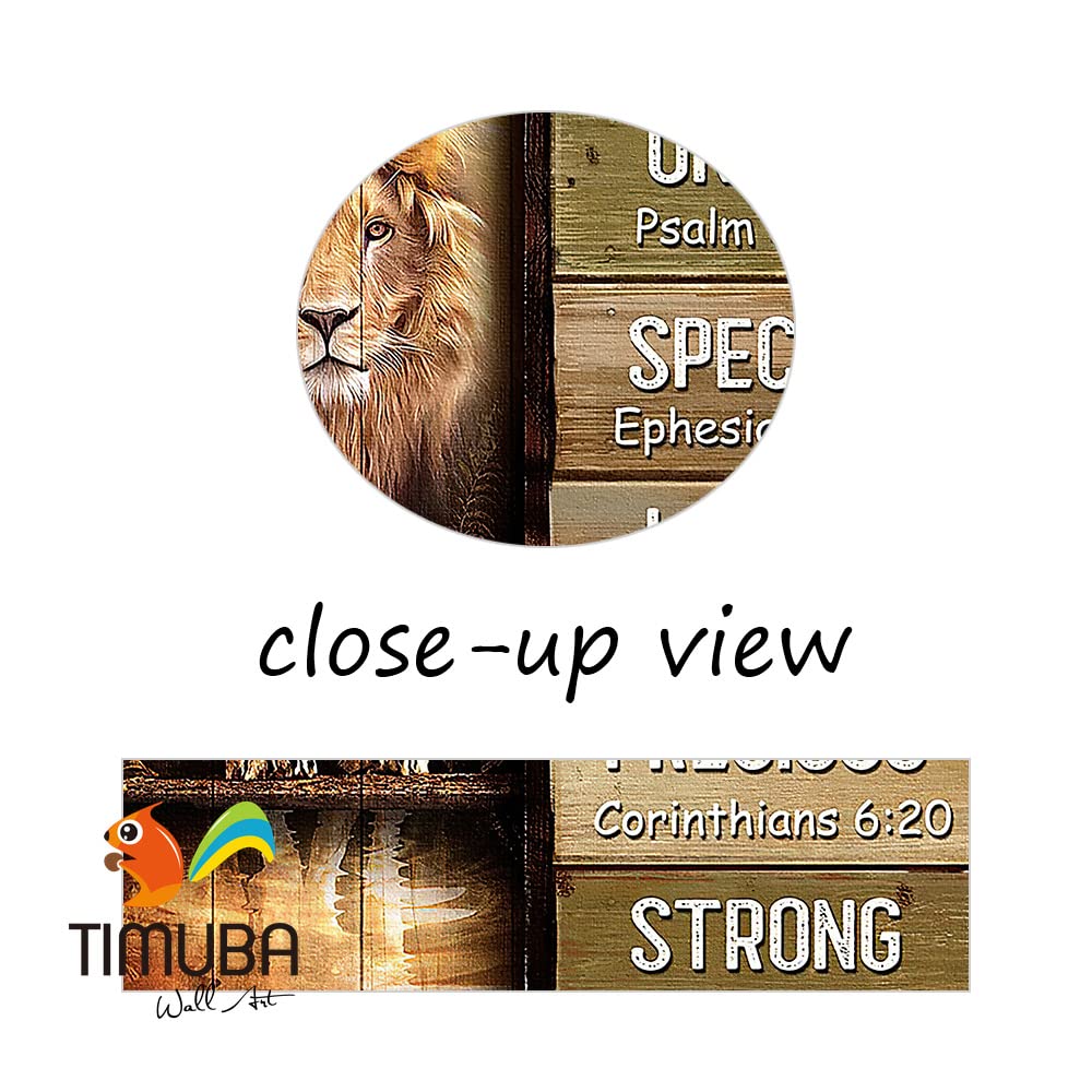 Inspirational Wall Art - Motivational Canvas for Office & Home Decor, Positive Quotes Lion Artwork, Framed Wall Decoration (28x40 Inches) - Perfect for Living Room, Bedroom, Study & Workspace