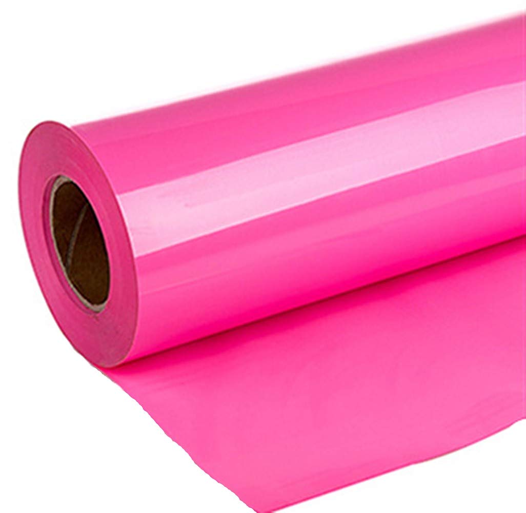 Emoyi DIY Stretchable Heat Transfer Vinyl Bundle - 12''x60'' Pink HTV for T-Shirts, Clothing & DIY Crafts | Perfect for Custom Apparel, Personalized Gifts & Home Decor Projects