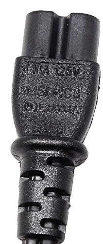 Ultra Spec 6FT Printer Power Cord - Figure 8, Dog Bone & Double Barrel Connectors | Replacement Cable for Printers, Scanners & Office Equipment