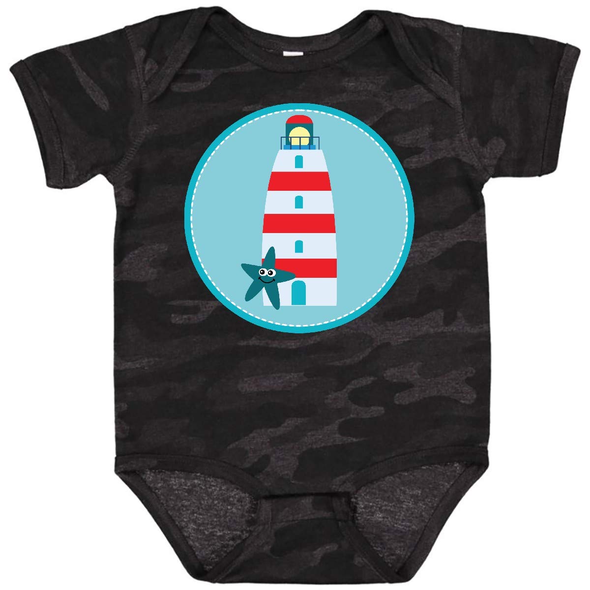 Inktastic Lighthouse Nautical Beach Baby Bodysuit - Cute Ocean Themed Onesie for Newborns & Infants | Perfect for Beach Trips, Photo Shoots & Everyday Wear