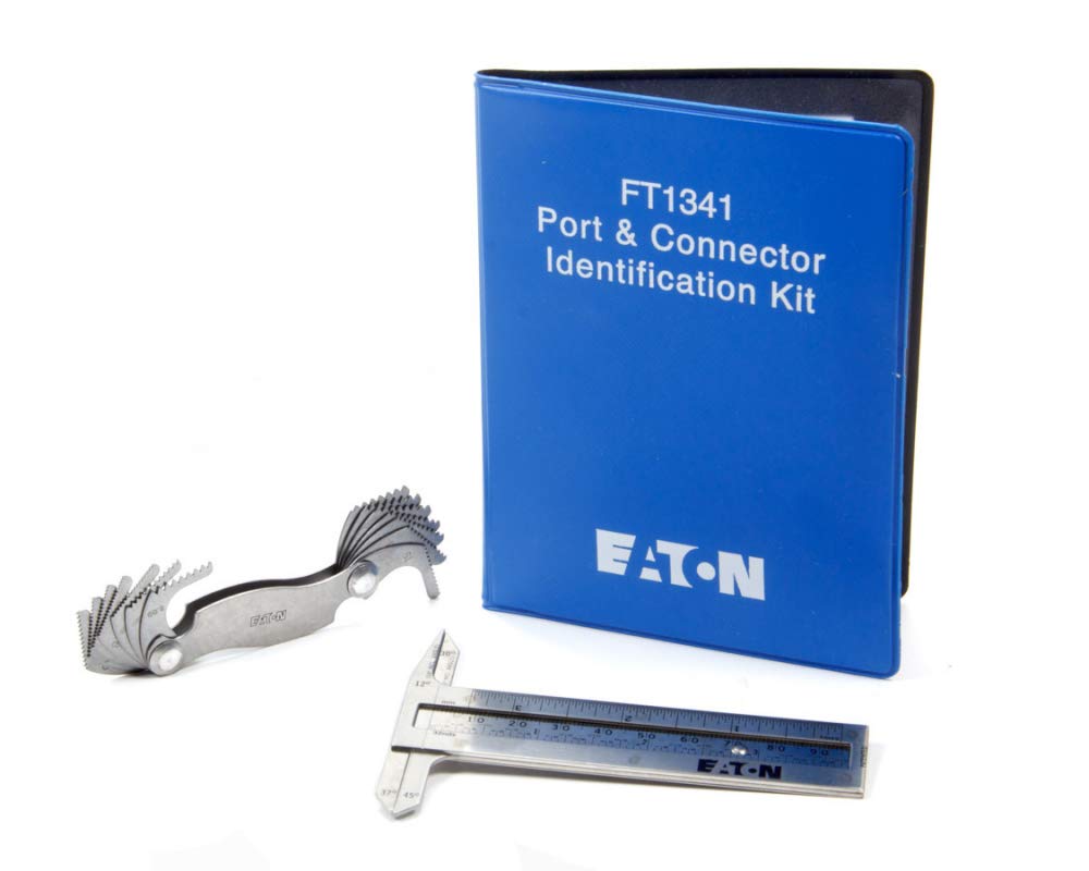 Port and Thread Identification Kit - Complete Set for Pipe Fittings, NPT, BSP, Metric Sizes | Essential Tool for Plumbers, Mechanics & DIY Projects | Perfect for Hydraulic Systems, Automotive Repairs & Home Maintenance