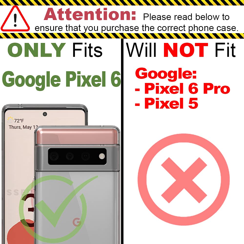 Google Pixel 6 Case - Clear Rugged Anti-Slip Cover | Full Body Protection for Outdoor Use