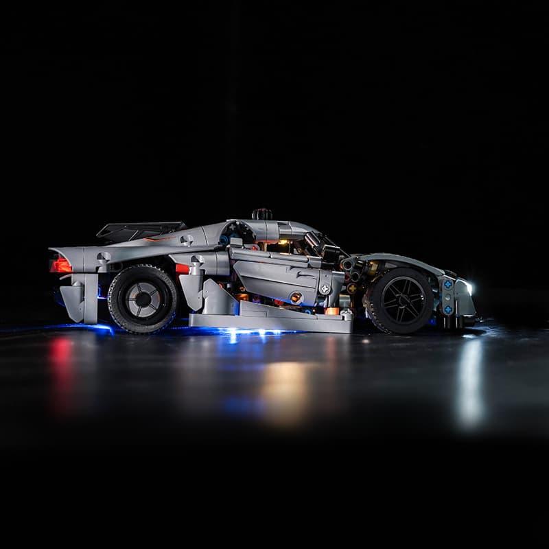 LEGO Technic Koenigsegg Jesko Absolut Hypercar 42173 Light Kit - Grey Building Blocks Lighting Set for Model Cars | Perfect for Display, Night Showcase & LEGO Enthusiasts Collection