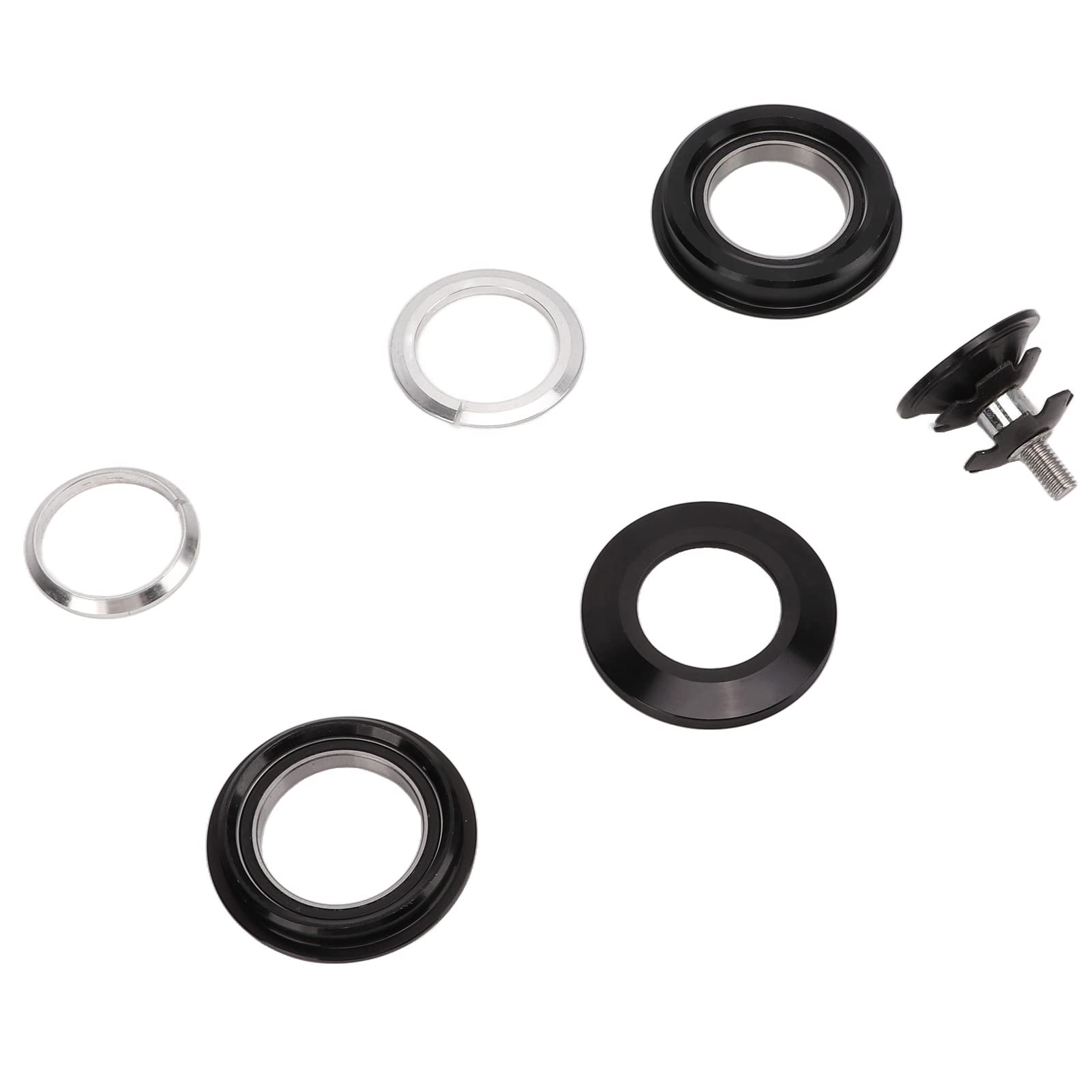 Premium Kadimendium External Headset Bearing Bowl Set - 44-49.7mm Road Bike Headset Bearing Kit - Durable Non-Fade Aluminum Alloy for Smooth Cycling Performance - Perfect for Road Bikes, Mountain Bikes & Commuting