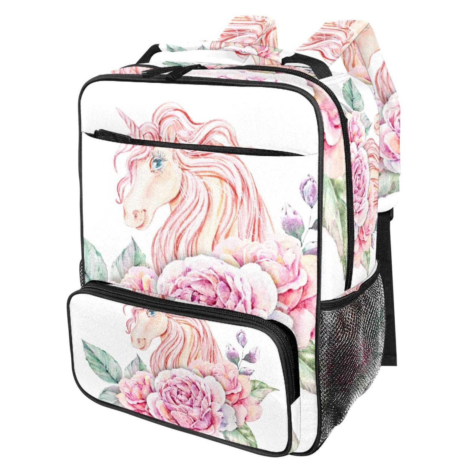 Stylish Unicorn Print Backpack for Teen Girls - Durable School & Travel Backpack for High School & College - Perfect for Daily Use, Commuting & Weekend Trips