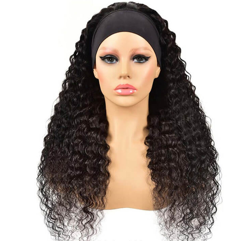 Eullair Glueless Human Hair Headband Wig - Easy Install for Beginners | Perfect for Daily Wear, Travel & Quick Hairstyle Changes