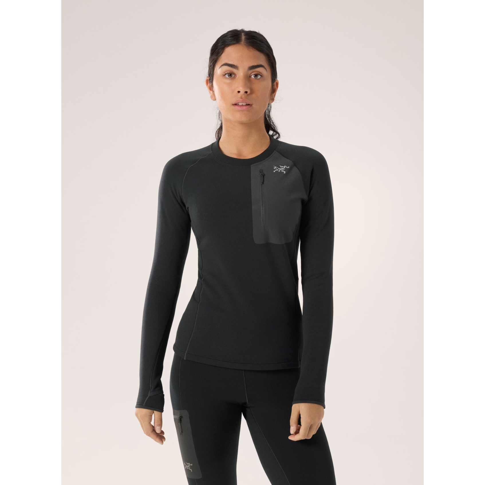 Arc'teryx Women's Kyanite Baselayer Crew Neck - Lightweight Merino Wool Thermal Top for Hiking, Skiing & Outdoor Activities