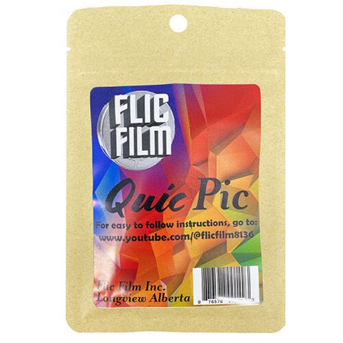 Flic Film Quic Pic Instant Camera Film - High-Quality Instant Photos for Travel, Parties & Everyday Memories | Compatible with Polaroid & Fujifilm Cameras