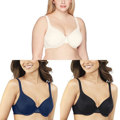 Vanity Fair Women's Body Caress Full Coverage Underwire Bra 75335 - Comfortable Plus Size Lingerie for Everyday Wear & Special Occasions