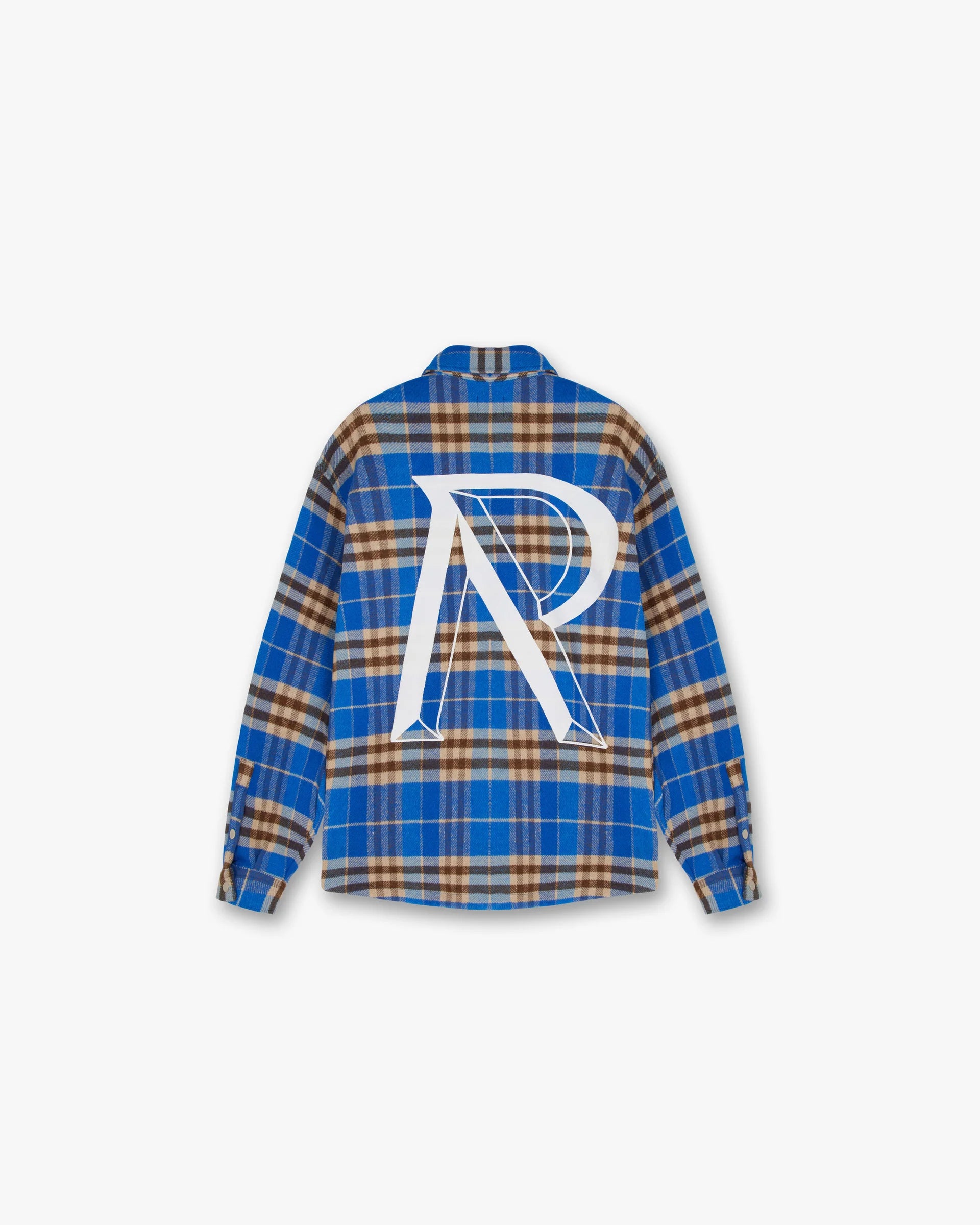 REPRESENT Heavyweight Initial Flannel Shirt for Men - Soft Plaid Button-Up Shirt for Casual Wear, Street Style & Fall Layering