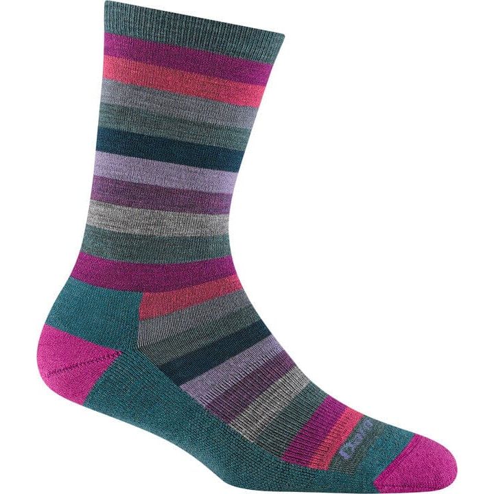 Darn Tough Women's Mystic Stripe Crew Lightweight Lifestyle Socks - Comfortable Hiking, Running & Everyday Wear for Outdoor & Casual Use