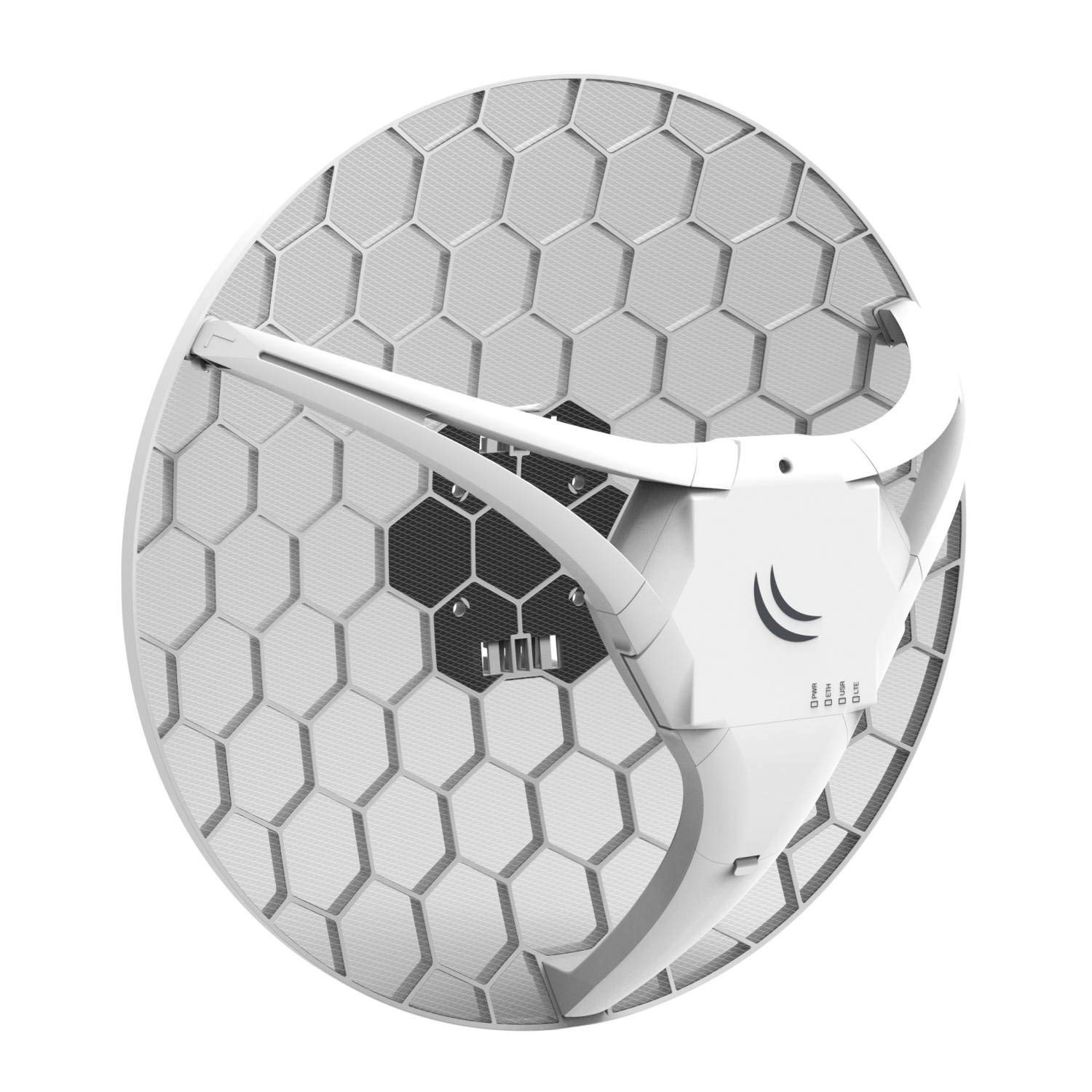 MikroTik LHG LTE Kit - High-Speed 2G/3G/4G/LTE Outdoor CPE with 17dBi 25° Antenna, Ethernet Port, SIM Slot, 650MHz CPU, 64MB RAM | International Bands | PoE & PSU Included | Perfect for Rural Internet, Remote Work, and Mobile Connectivity Solutions