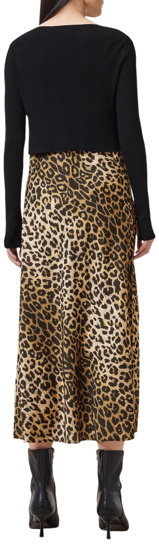 Women's Hera Leppo Dress - Elegant Flowy Midi Dress with Floral Print, V-Neck & Ruffle Sleeves | Perfect for Summer Weddings, Date Nights & Beach Vacations