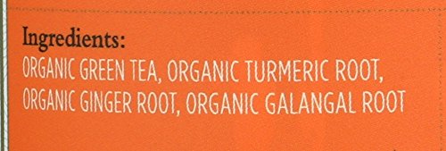 Organic Paromi Green Turmeric Ginger Tea Bags - 15 Count | Antioxidant Herbal Tea for Digestion & Immunity | Perfect for Morning Boost & Relaxation