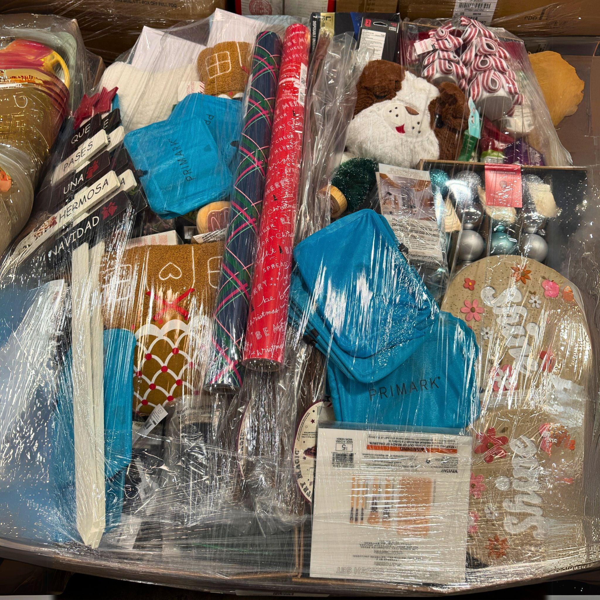 Bulk Assorted General Merchandise Pallet - Unmanifested Mixed Items for Resale | Perfect for Flea Markets, Thrift Stores & Online Retail Businesses