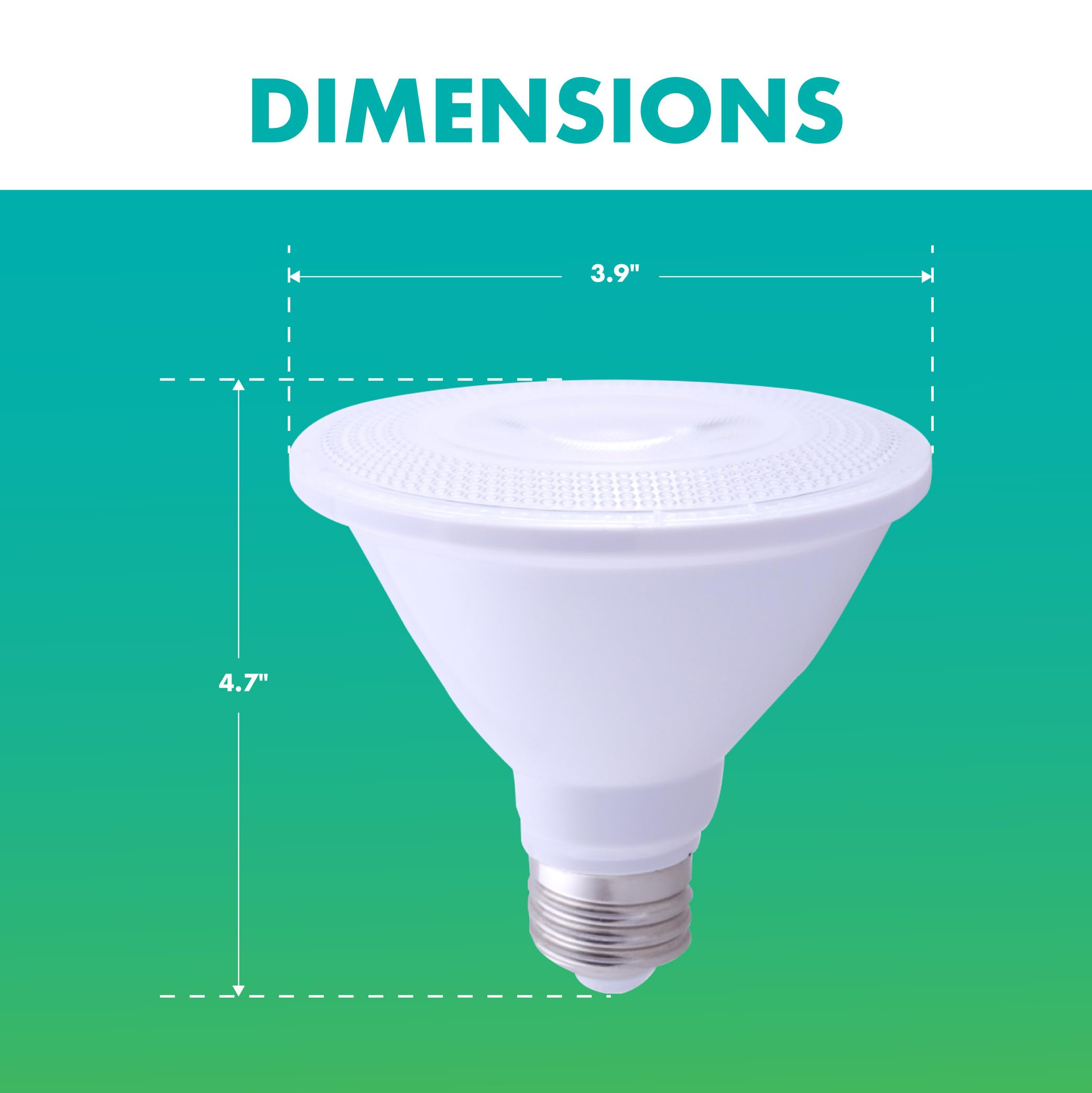 Simply Conserve 75-Watt Equivalent Dimmable LED Light Bulb - Soft White (3000K) LPAR30D - Energy Efficient Indoor & Outdoor Lighting for Homes, Kitchens, Living Rooms, and Commercial Spaces
