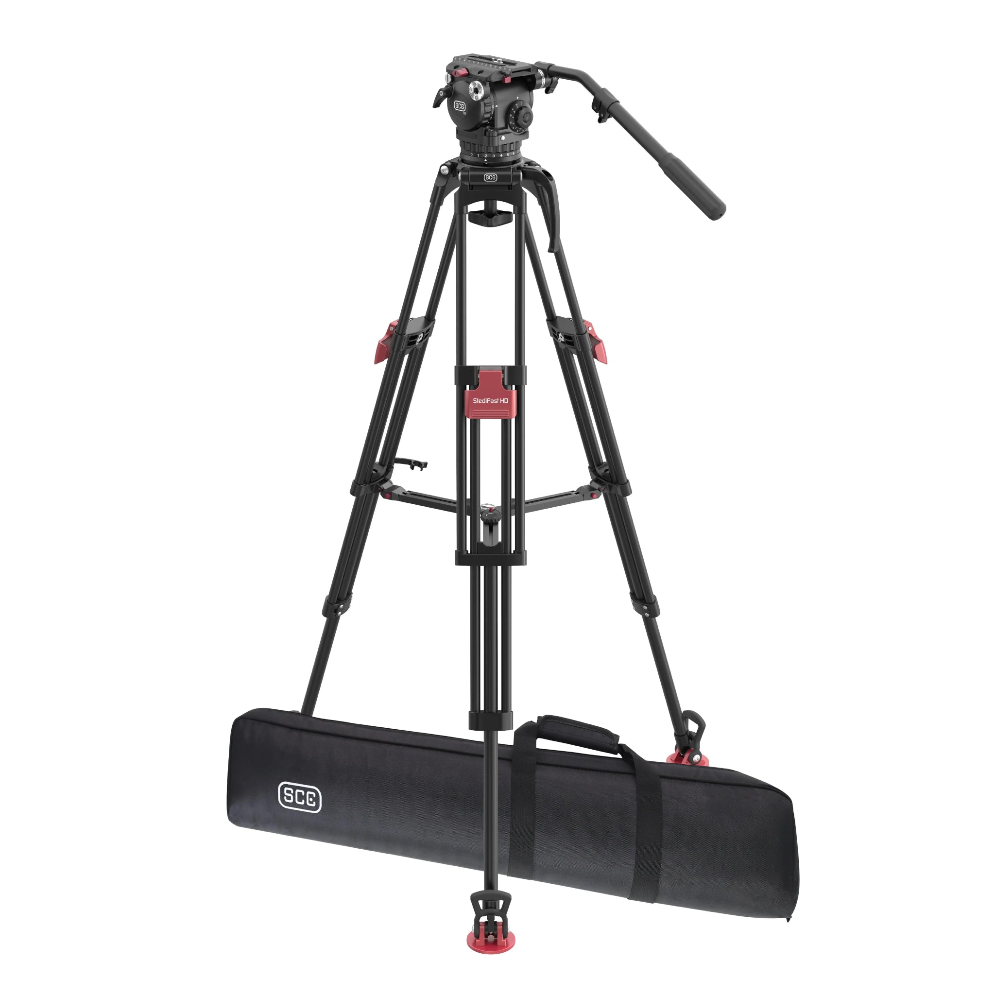 SCG T16 StediFast HD Professional Tripod System - Lightweight Aluminum Camera Tripod for DSLR, Video & Photography - Perfect for Travel, Vlogging & Outdoor Shoots