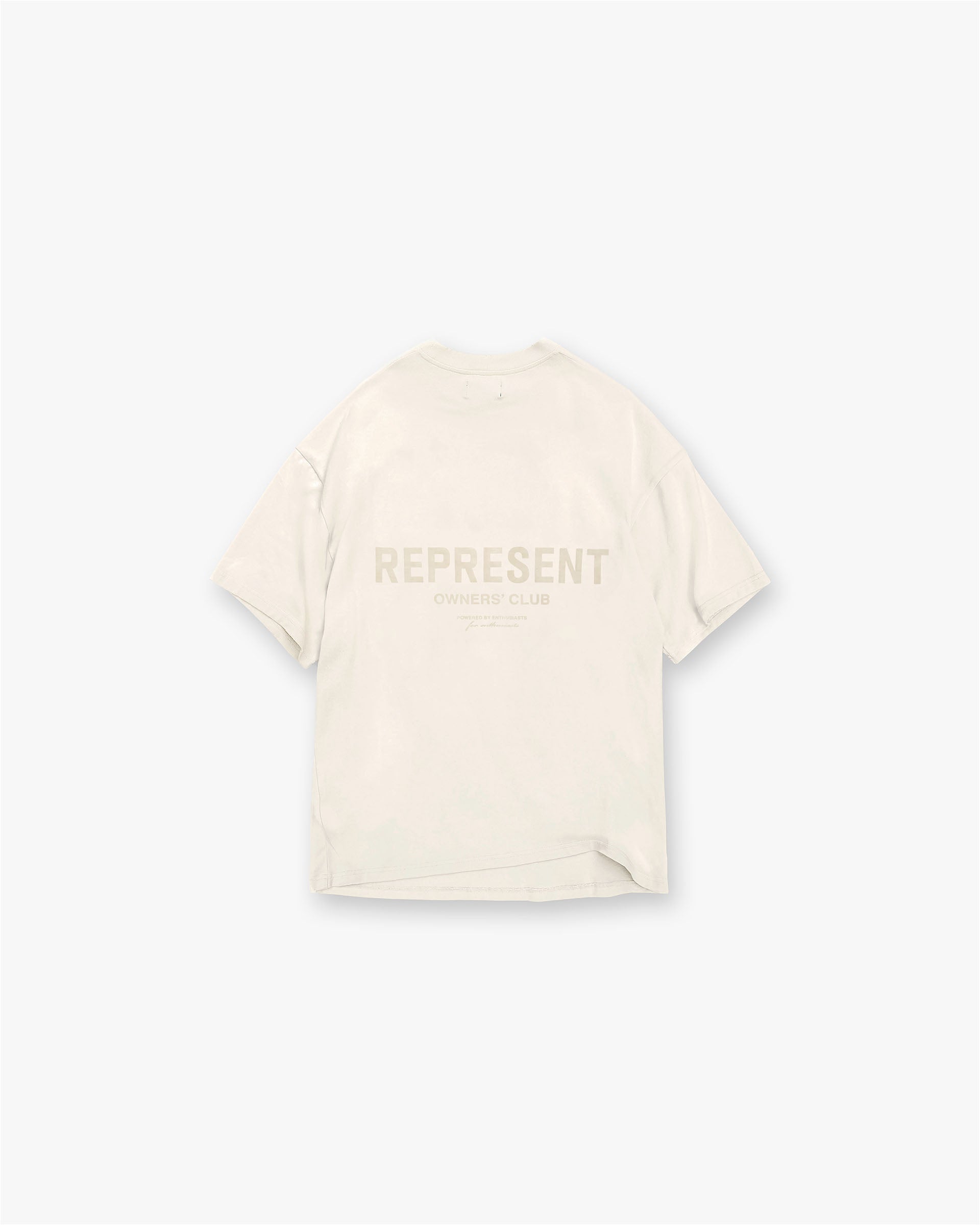 Represent Owners Club T-Shirt - Buttercream Color | Premium Cotton Crewneck Tee for Men & Women | Perfect for Casual Wear, Street Style & Everyday Outfits