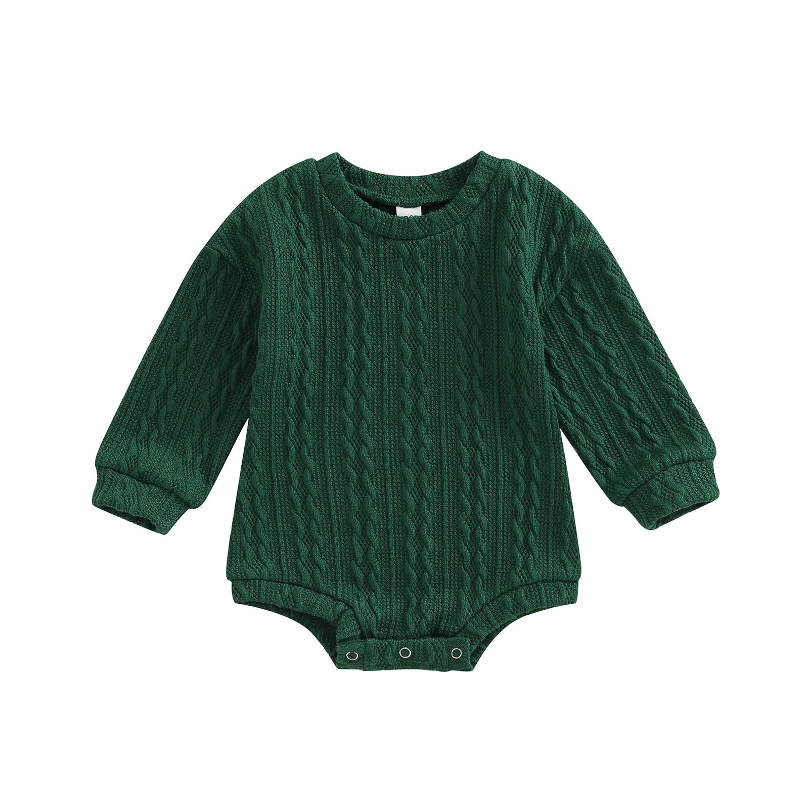 Baby Knit Sweater Romper - Warm Fall Winter Outfit for Infants