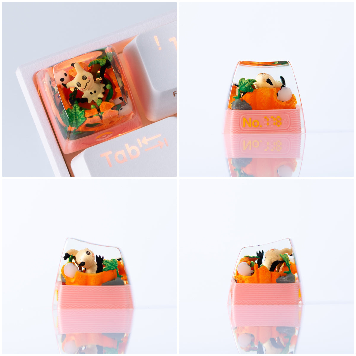 Custom DIY Translucent Resin Keycaps for Mechanical Keyboards - Personalized ESC Key with 3D Pokemon Design - Perfect for Gaming, Typing & Custom Keyboard Builds