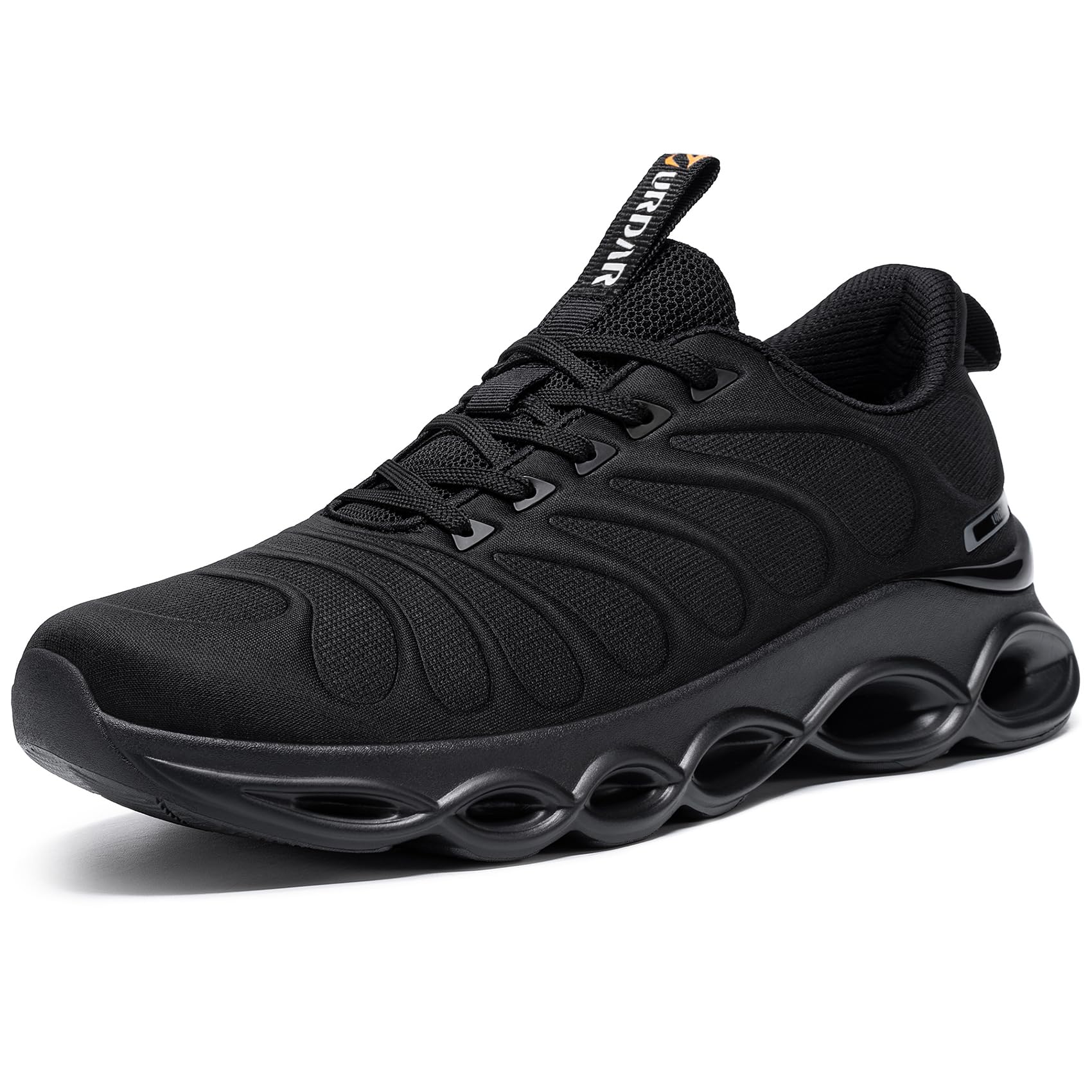 Men's Trail Running Shoes - Lightweight Athletic Sneakers for Hiking & Walking - Comfortable Wide Fit (11.5, Black) - Perfect for Outdoor Adventures & Gym Workouts