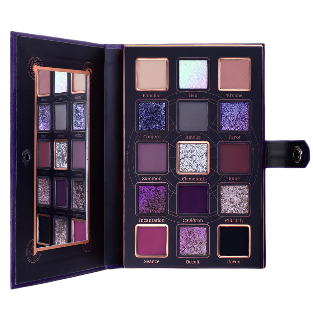 Lethal Cosmetics Spellcraft Pressed Powder Palette - Vegan Eyeshadow & Blush Palette for Professional Makeup | Perfect for Day to Night Looks, Special Occasions & Photoshoots