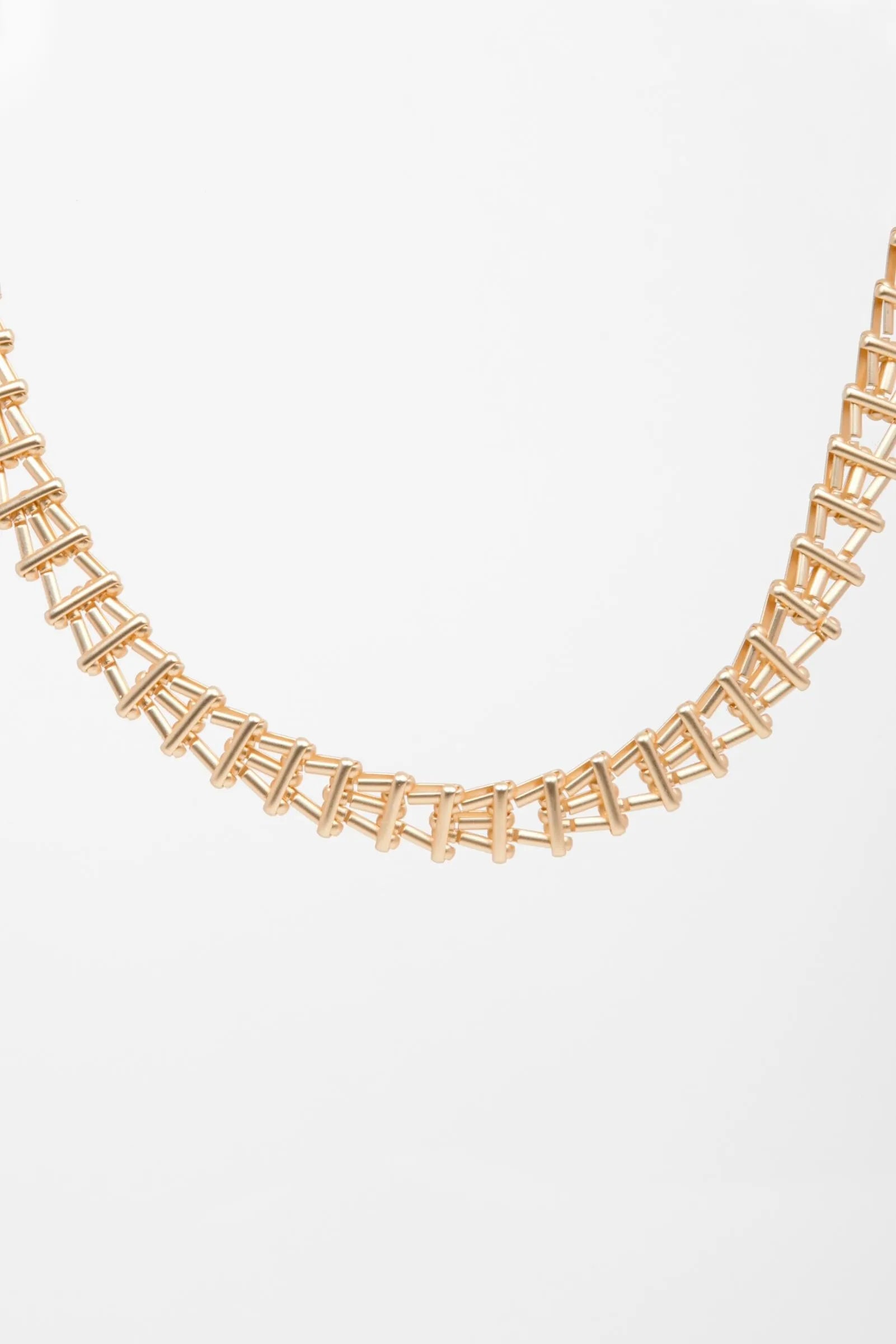 Vintage Gold Chain Necklace for Women - Handmade Woven Design - Perfect for Parties, Weddings & Everyday Wear