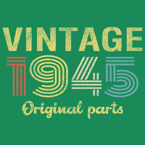 Vintage 1945 Retro 80th Birthday Gift Shirt for Men - Original Parts Design - Perfect for Milestone Celebrations & Themed Parties