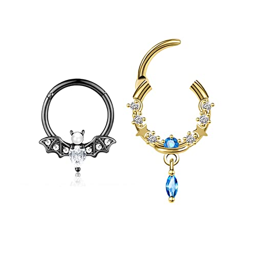 B-2Pcs-Dangle Gold