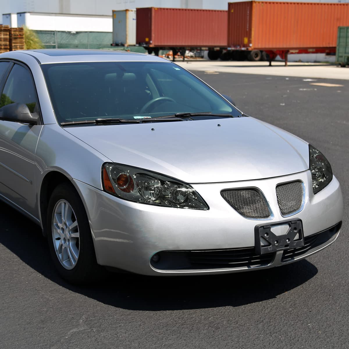 Smoke Lens Headlights for 2005-2010 Pontiac G6 - Left & Right Replacement Headlamps with Turn Signal | Perfect for Night Driving & Car Restoration Projects