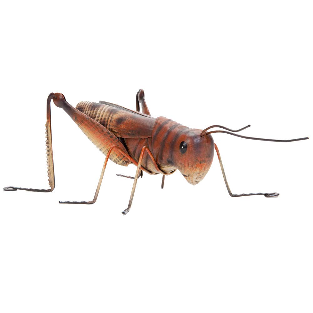 Durable Garden Grasshopper Sculpture - Handcrafted Metal Yard Art for Outdoor Decoration - Perfect for Lawn, Garden, and Tree Decor