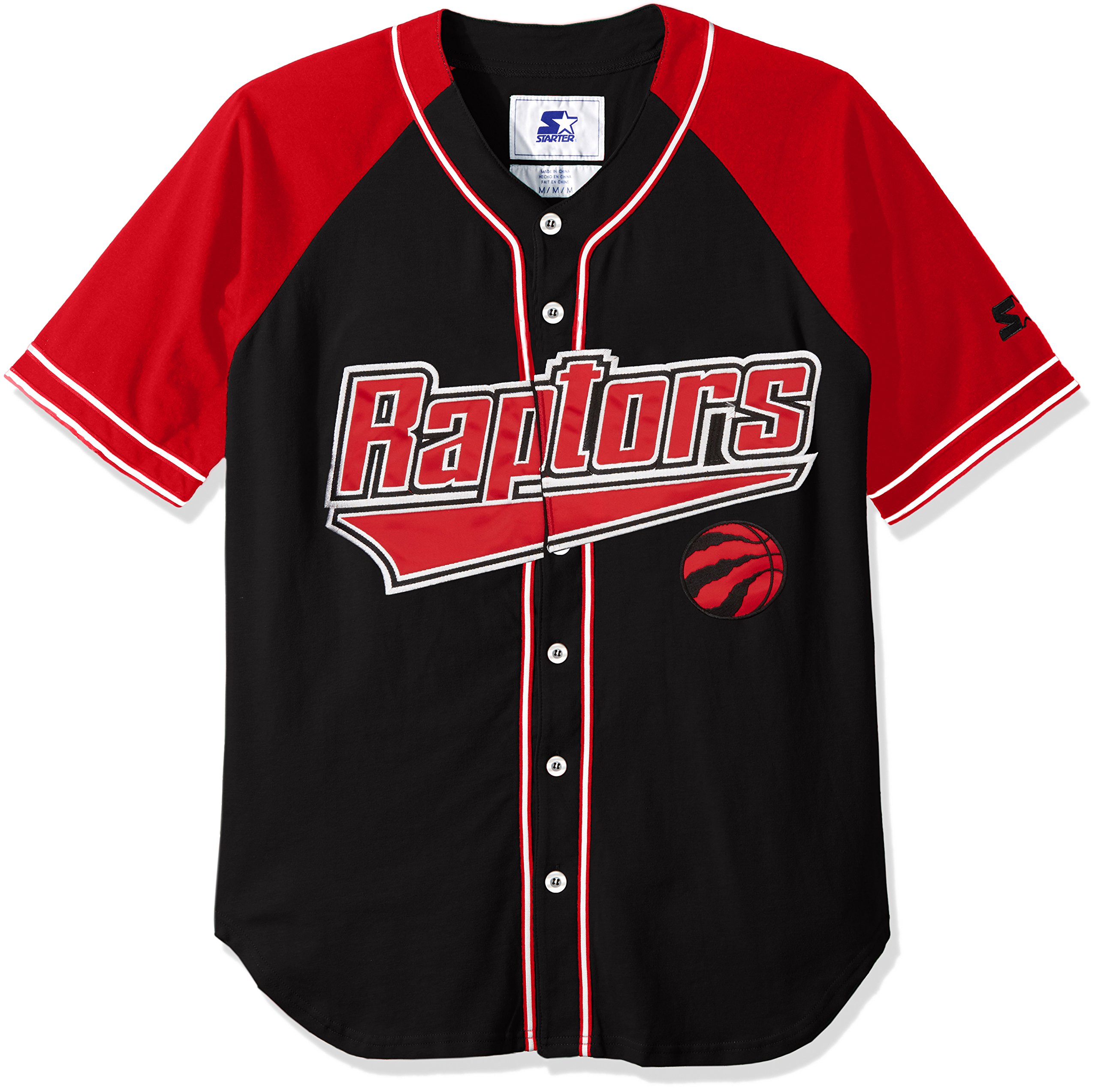 STARTER Adult Men NBA Player Baseball Jersey - Official Licensed Basketball & Baseball Apparel for Sports Fans & Casual Wear