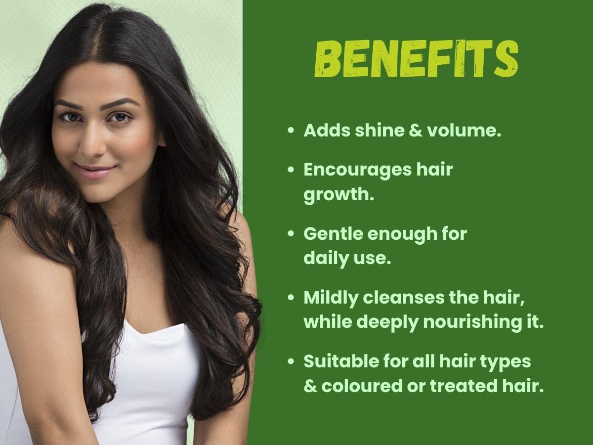 Nature Nuskha Onion Shampoo for Hair Growth with Pea Protein, Shikakai & Aloe Vera - Volumizing & Strengthening Shampoo for Men & Women (100ml) - Perfect for Daily Hair Care & Thinning Hair Solutions