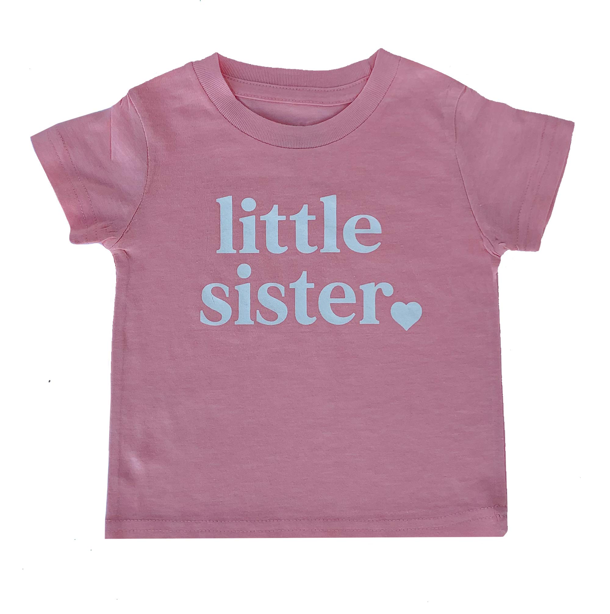 Big Sister & Little Sister Matching Sibling Reveal T-Shirts for Toddler Girls - Perfect for Gender Reveal Parties & New Baby Announcements