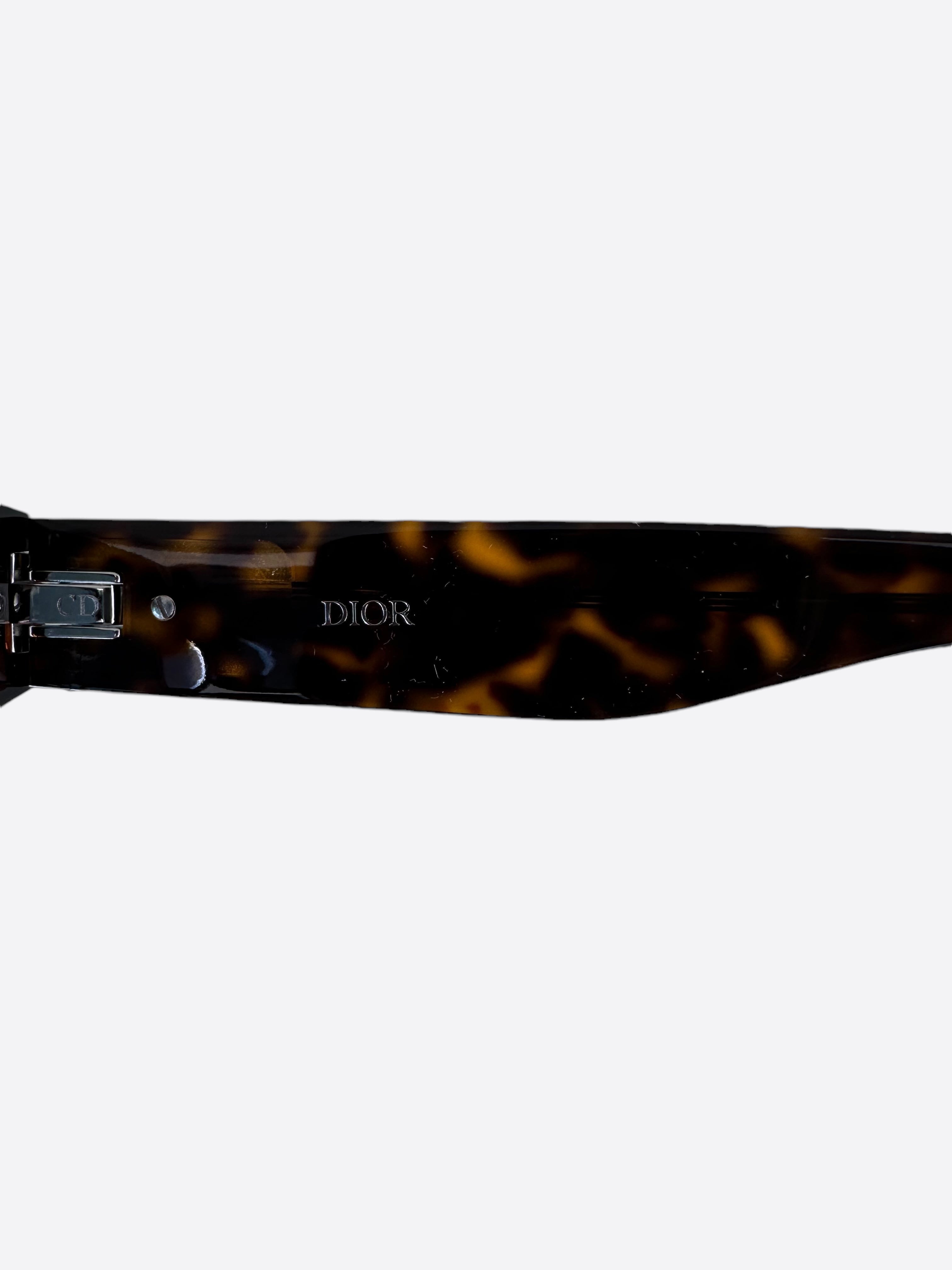 Dior Dark Havana Blue Oblique Sunglasses for Women & Men - Luxury Designer Shades for Driving, Beach & Outdoor Activities